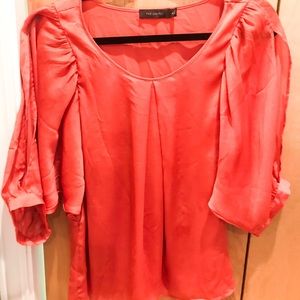 Gorgeous orange The Limited blouse